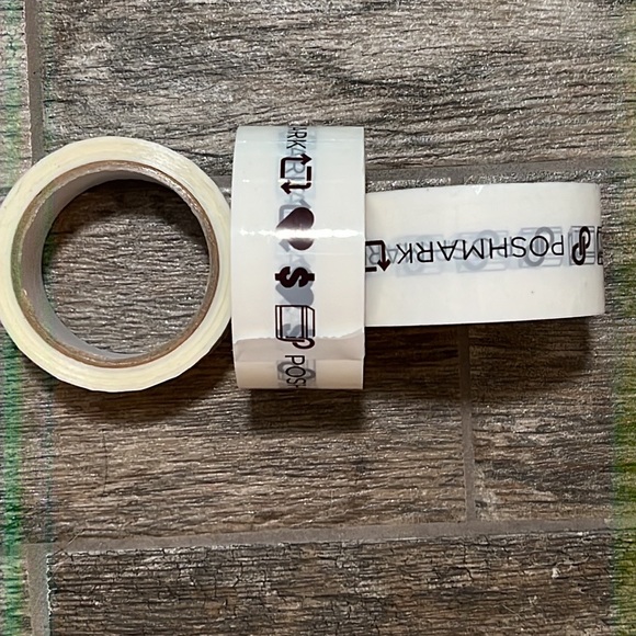 POSHMARK RED TOTE, POSHMARK ROLL TAPE, POSHMARK THANK YOU CARDS - Picture 2 of 4